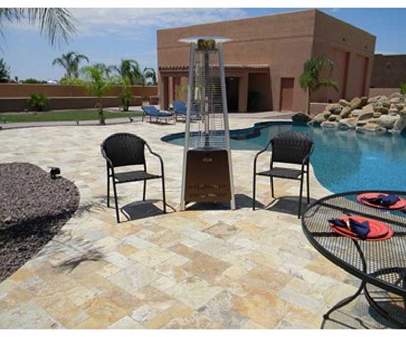 70" Compact Commercial Hammered Bronze Tube Heater - Image 4